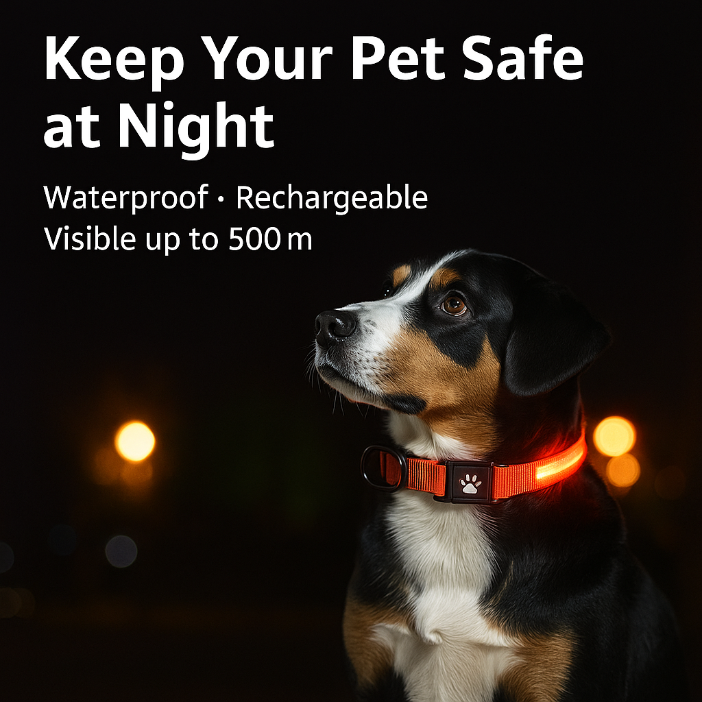 The LED Collar That Keeps Your Pet Safe